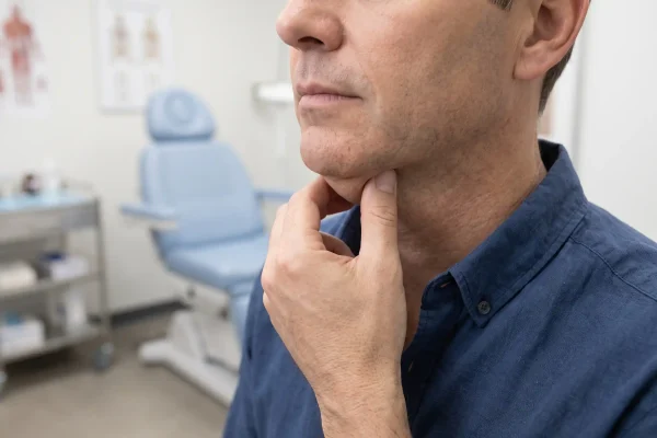 Patient with submental fat and skin laxity who is not a jaw filler candidate