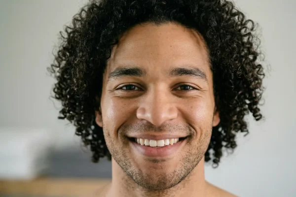 portrait of a happy young man