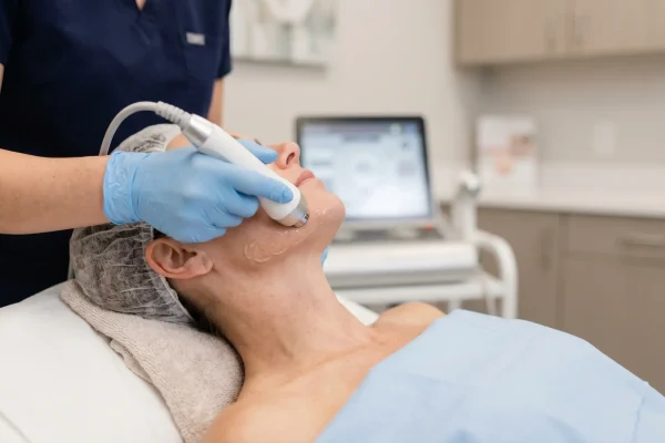 Radiofrequency skin tightening along the jawline at Formation Tampa
