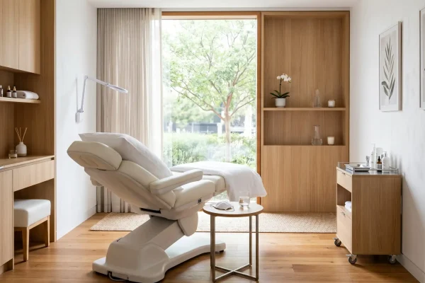 Clean treatment room at a Tampa regenerative medicine clinic for PRP injections