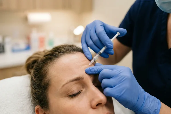 woman getting botox