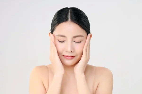 woman with clean face