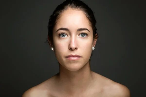 woman with clean face