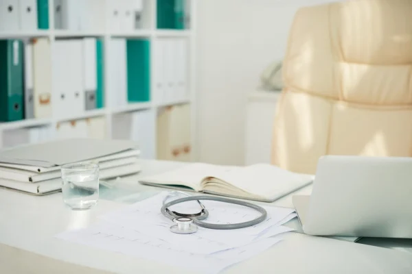 Worplace in modern hospital