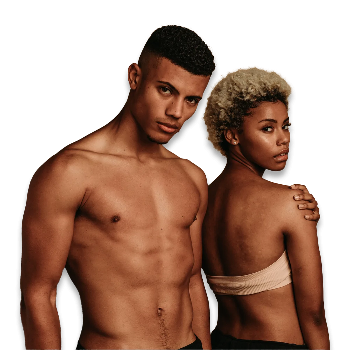Couple looking fit after plastic surgery