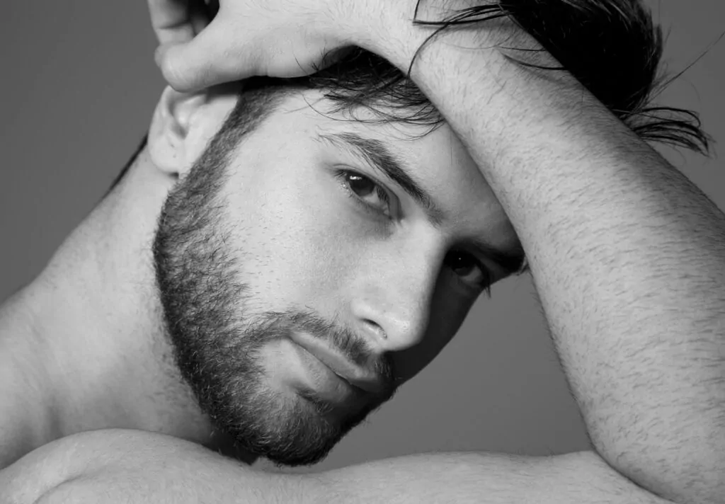 close up face for a handsome guy