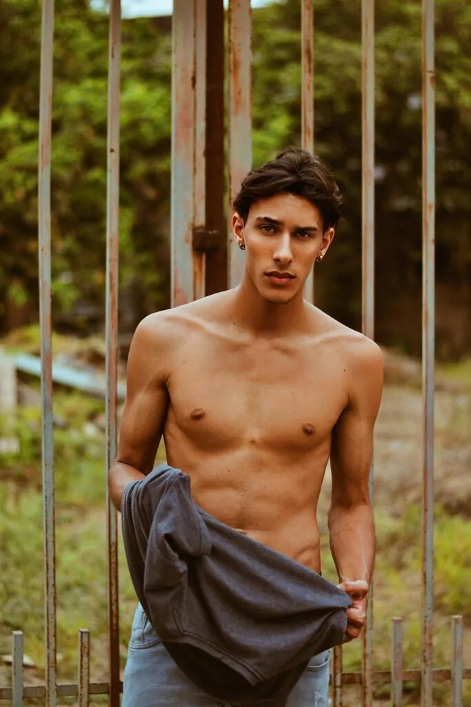a shirtless man with abs after body contouring
