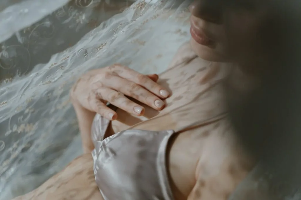 a woman's chest after body contouring