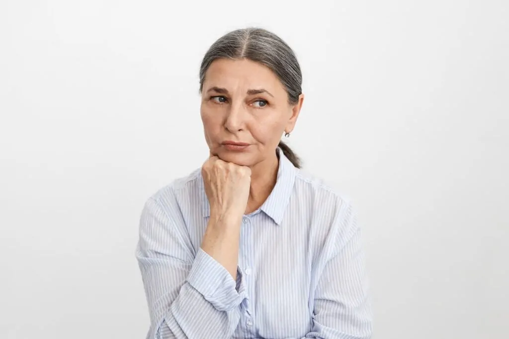 Women thinking about botox procedure