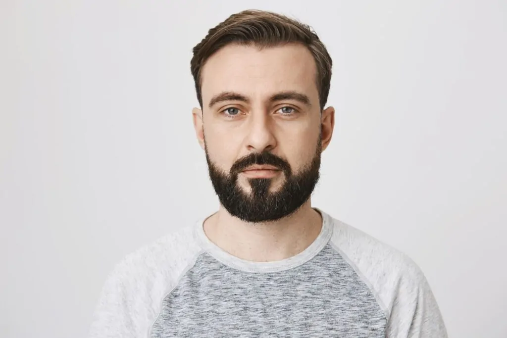 Close-up of bearded man