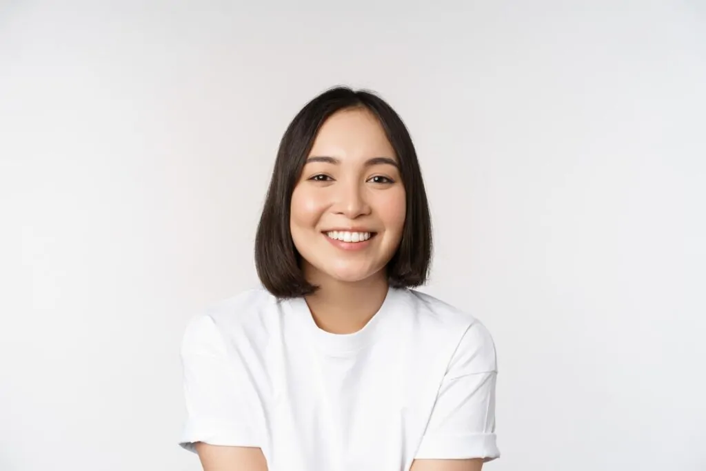 girl smiling at the camera