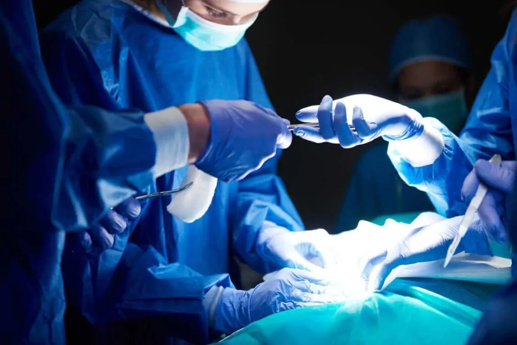 Surgeons performing Reconstructive Surgery