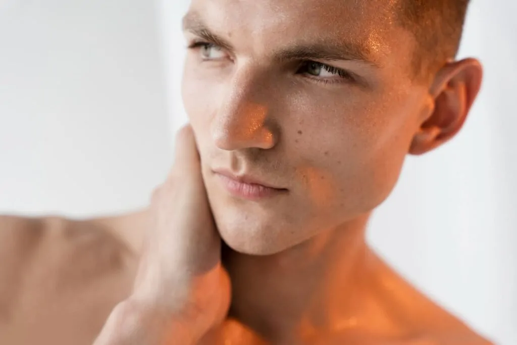 Young man portrait close up