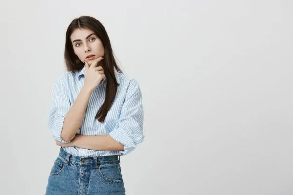 Woman thinking if peptides really work for losing weight