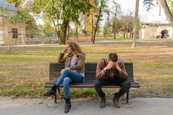 A couple with misunderstanding