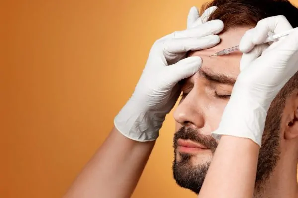 Man getting a Botox injection