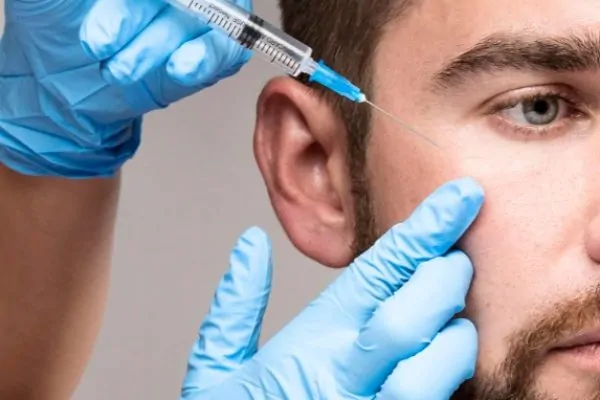 Man getting a Botox injection