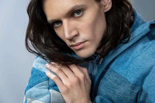 A chiseled face of a man after getting Botox