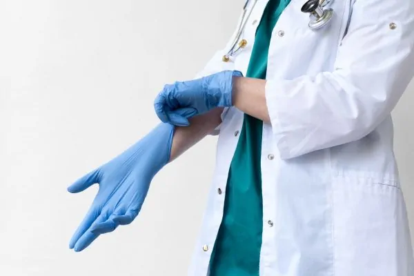 doctor wearing a medical protective equipment