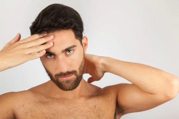 Man posing after Treatment