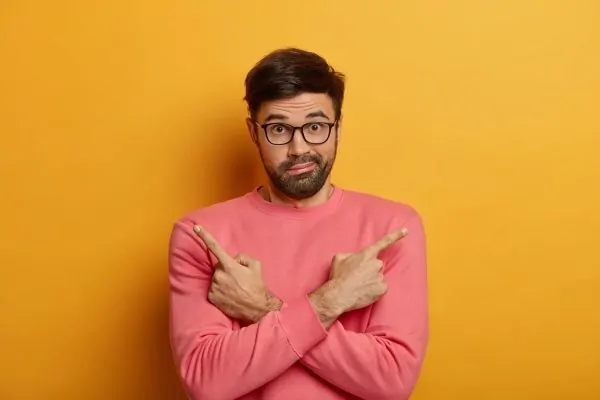 Photo of puzzled man to Not Get Liposuction