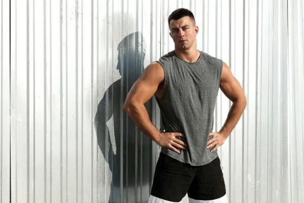 Portrait of fitness athlete man