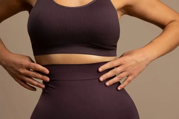Portrait of woman in shapewear