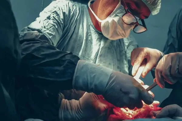 Plastic surgeon doing surgery