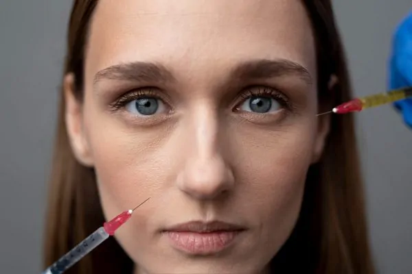 woman getting botox injections