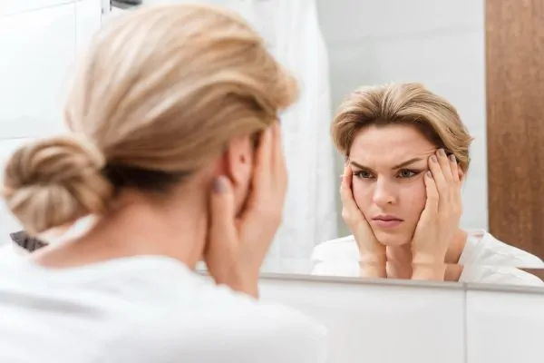 Woman having Side Effects Of Botox