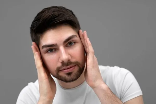 Woman preparing for cosmetic surgery